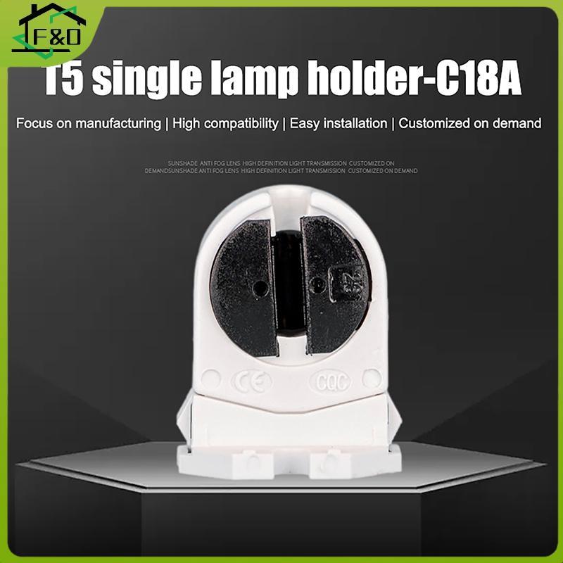 F&O 1PC LED หลอดฟลูออเรสเซนต์อุปกรณ์เสริม T5 เรืองแสงผู้ถือแสงทนความร้อน Soet C18A AC 500V 2A .