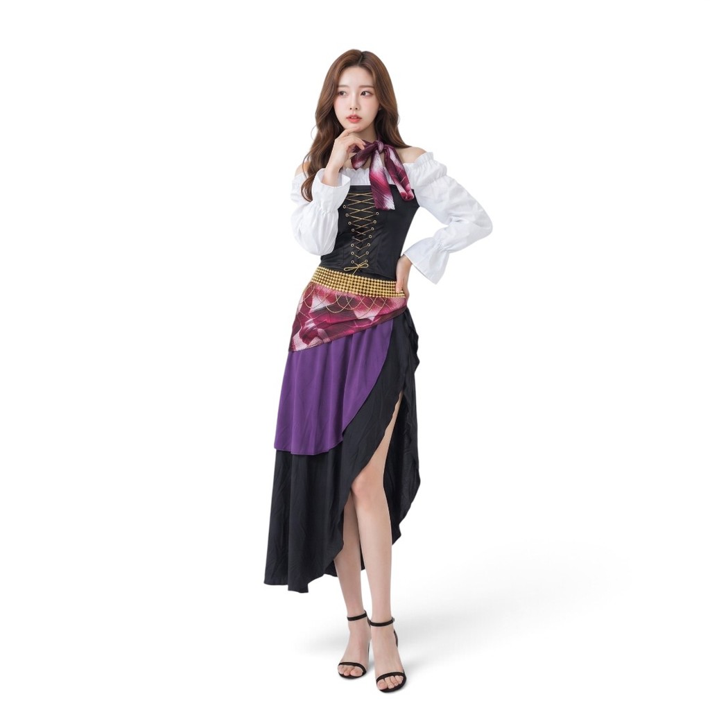 NEW8247 ชุดโจรสลัดสาว (Sexy Skull Caribbean Pirate) 🚚ด่วนมีส่งGrabค่า