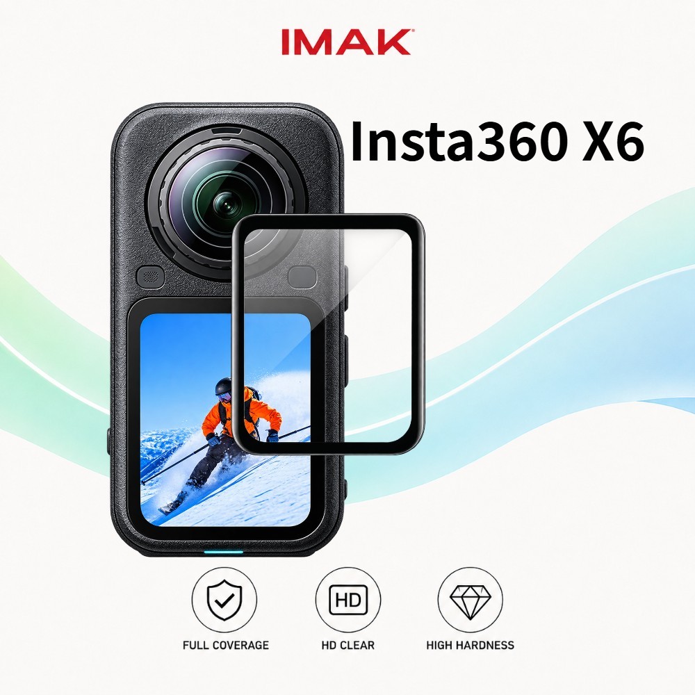 ฟิล์มกระจก สําหรับ Insta360 X6 ฟิล์มกันรอย HD Clear Anti Scratch ความแข็ง 9H FM0028