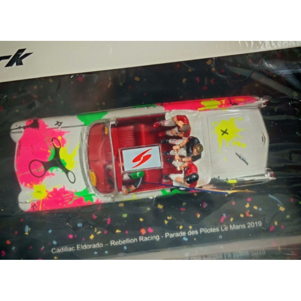 [คลังสินค้าพร้อม] 1: 43 spark Cadillac eldorado 2019 ฉลองรถแข่งรุ่น