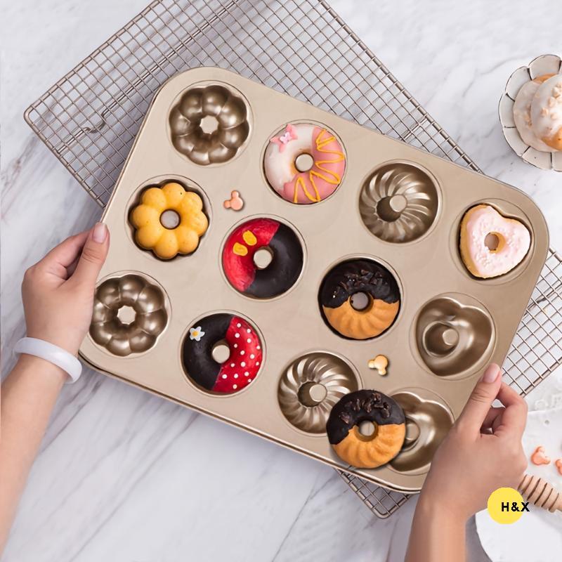 H&X 6/9/12 Cavity Butter Bear Madeleine แม่พิมพ์เค้กถาดอบสําหรับเตาอบห้องครัวอุปกรณ์ทําอาหารเชิงพาณิ