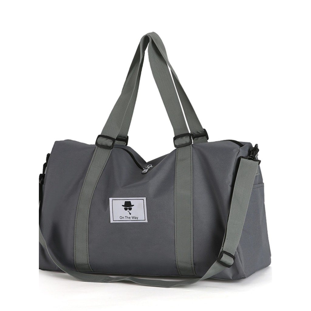 กระเป๋าเดินทางระยะทางสั้นผู้ชาย Duffel กระเป๋าแบบพกพาไนลอนกระเป๋าเดินทางกันน้ํากระเป๋าเดินทางพักผ่อน