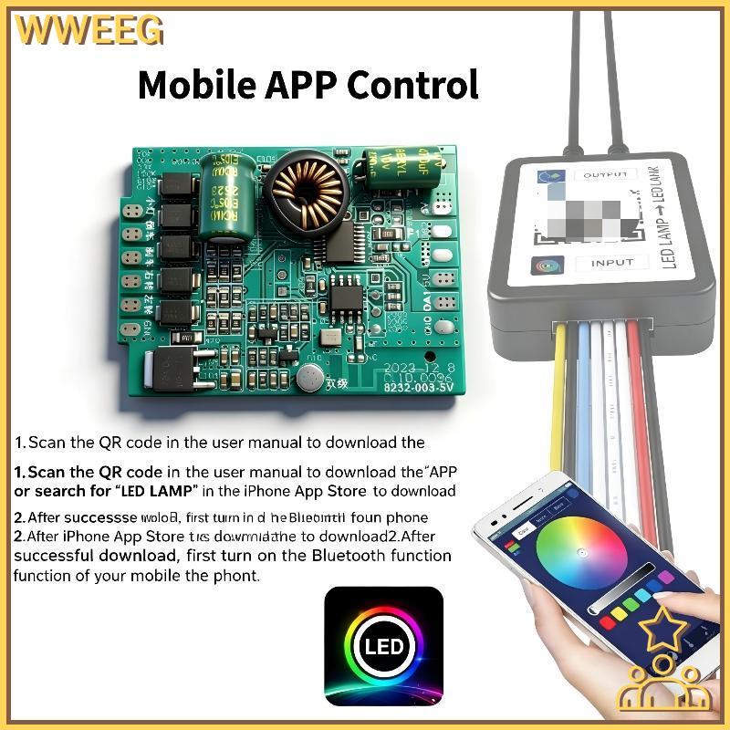 WWEEG DMX RGB โมดูลรุ่น 9 METRIX V9 หลอดไฟ LED เป็น DMX Converter พร้อม QR Code App ควบคุมสัญญาณเสถี