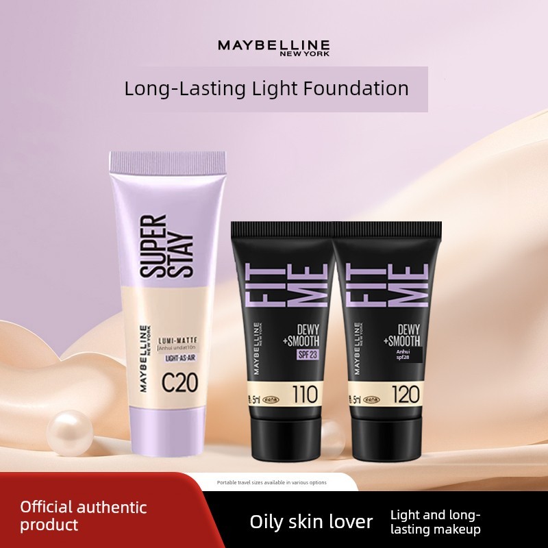 foundation ครีมรองพื้น Mebelline fitme Sample Matte Moisturizing Liquid Foundation