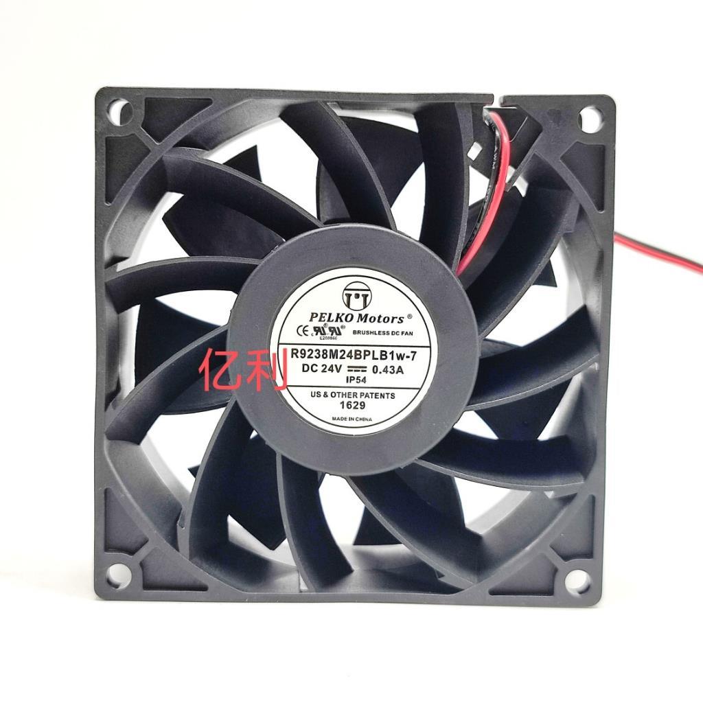 PELKO MOTORS R9238M24BPLB1w-7 24V 0.43 A 9CM 9038 พัดลมอินเวอร์เตอร์
