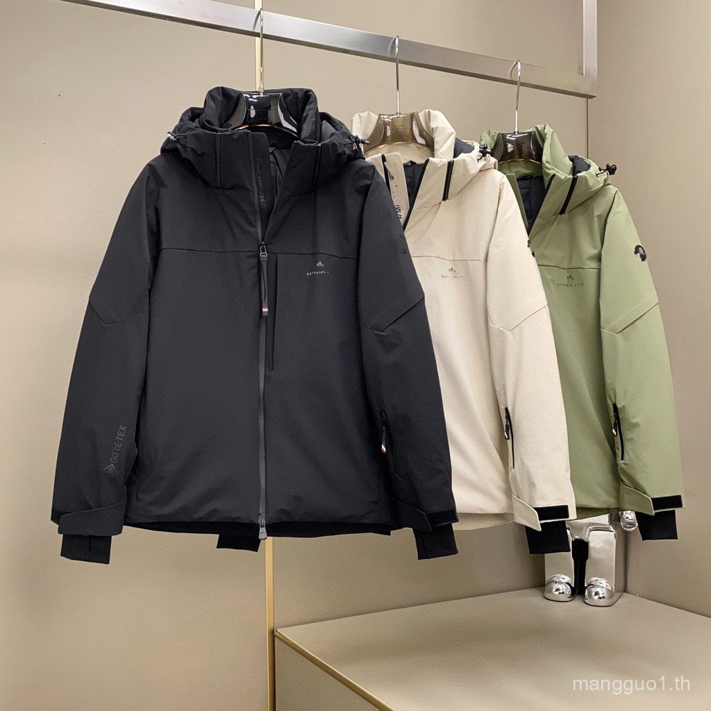 RFEM 25 ฤดูใบไม้ร่วงฤดูหนาวสไตล์ใหม่ผู้ชายหน้าอกโลโก้ตัวอักษร Hooded Down Jacket Jacket Top