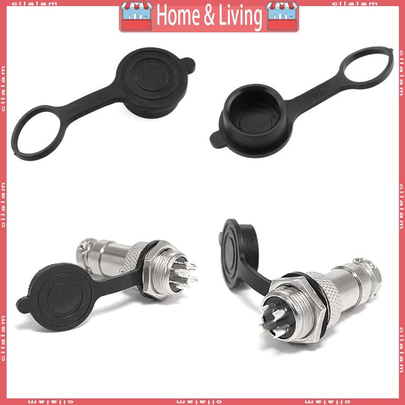 CI GX12 GX16 GX 20 Aviation Connector Plug Cover กันน้ําฝุ่นยางหมวก Circular Connector แขนป้องกัน