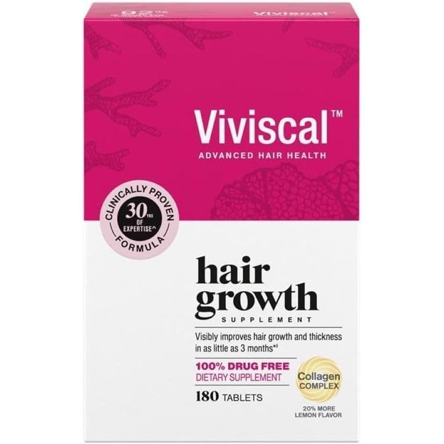 Viviscal เม็ดดูแลเส้นผมผู้หญิง เหมาะสําหรับผมบางและผมร่วง อุดมด้วยไบโอเปปไทด์ และคอลลาเจนทางทะเล ไม่