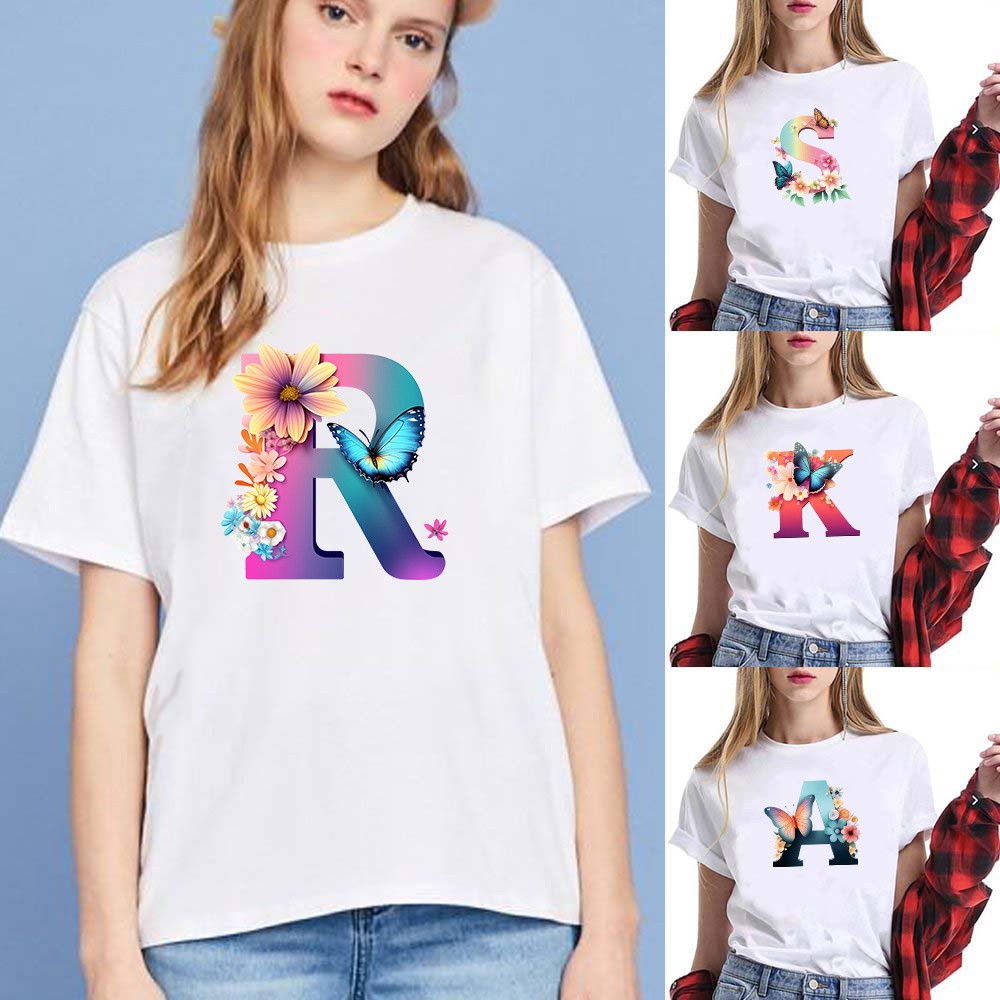 เสื้อยืด [สีขาว] Cotton Unisex Short Sleeve Soft Print Non-Itchy Skin