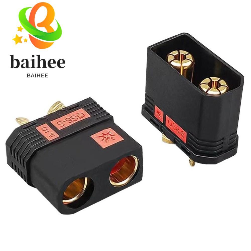 BAIHEE QS8-S Connector, สีดําสูง QS8P-S แบตเตอรี่ปลั๊ก, Gold Plated Anti Spark QS8-S MF ปลั๊กชุดสําห