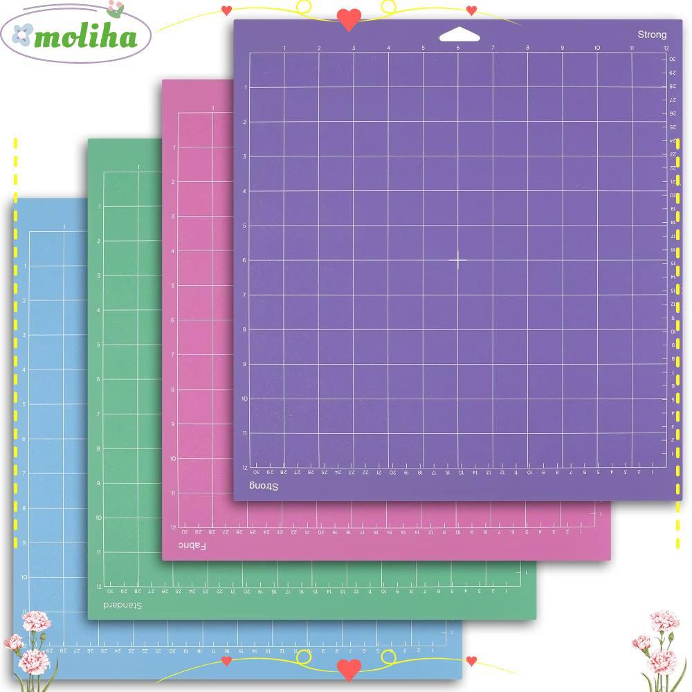 แผ่นรองตัด MOLIHA,แผ่นรองตัดกาวกันลื่น,Reusable Cameo Silhouetteการ์ดหนาPVC Cricut Matสําหรับงานฝีมื
