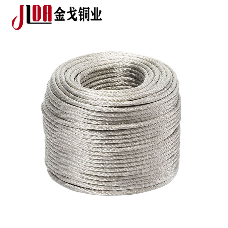 การประมวลผลดีบุกทองแดง Stranded Wire Soft Stranded Braided Copper Wire Grounded Copper Stranded Wire