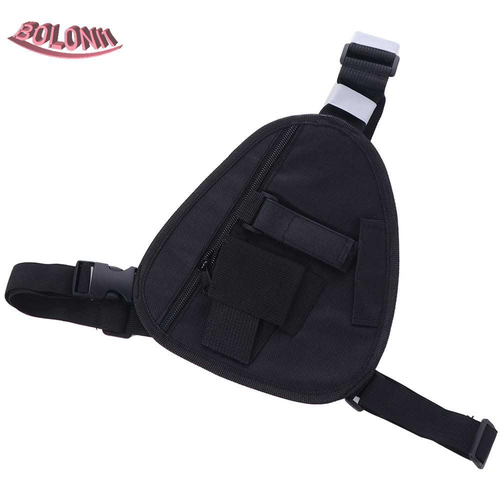 BO วิทยุสายรัดหน้าอก Pack, มัลติฟังก์ชั่นผ้า Oxford Walkie Talkie กระเป๋า, Universal Crossbody กระเป