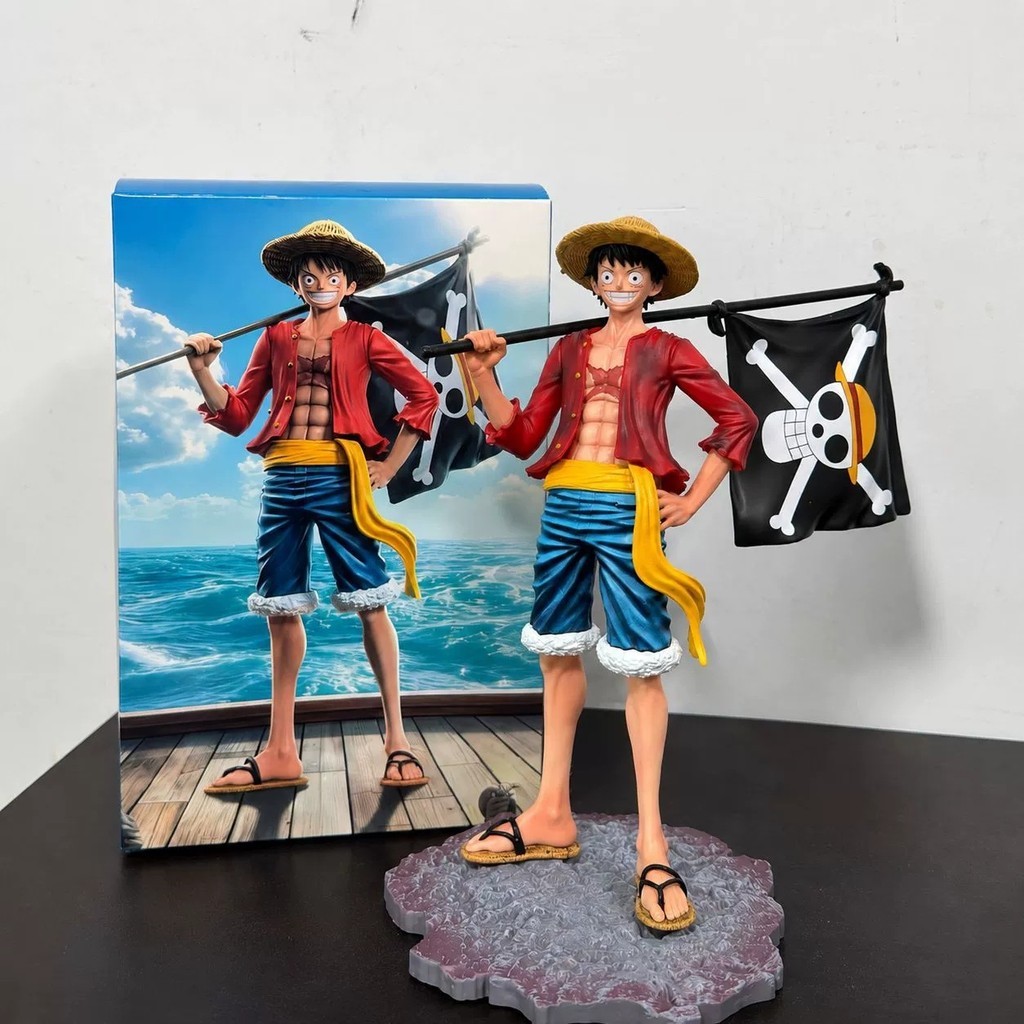 Pirate Anime Merchandise Ghost Island Anti-Flag Luffy รูปเครื่องประดับ