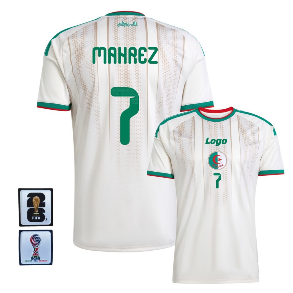 S-XXXXL Fans Edition Algeria 2026/27 Mens Algeria Home Short Sleeves Football Jersey T-Shirt