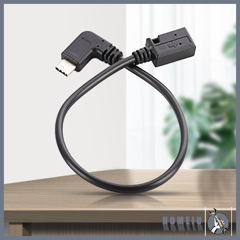 HOMEIU 90 องศา USB Type C ถึง Mini USB Cable สําหรับแล็ปท็อปแท็บเล็ตชาร์จการถ่ายโอนข้อมูล