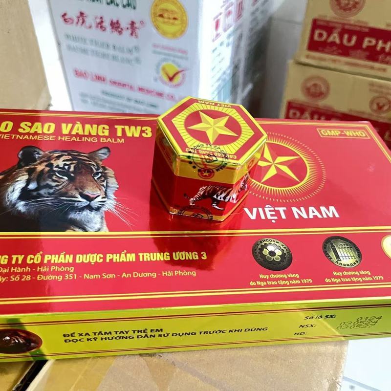 Cao Sao Vang Tw3 Military Cream Generation Five-pointed Star Yellow Tiger Cream 19g/H9.9