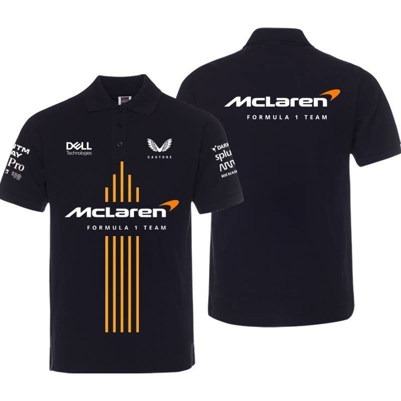 【🍞เสื้อ Polo】 McLaren F1 Team Racing Polo Shirt Men’s Motorsport  เสื้อโปโลทีมแข่ง McLaren F1 สำหรับ