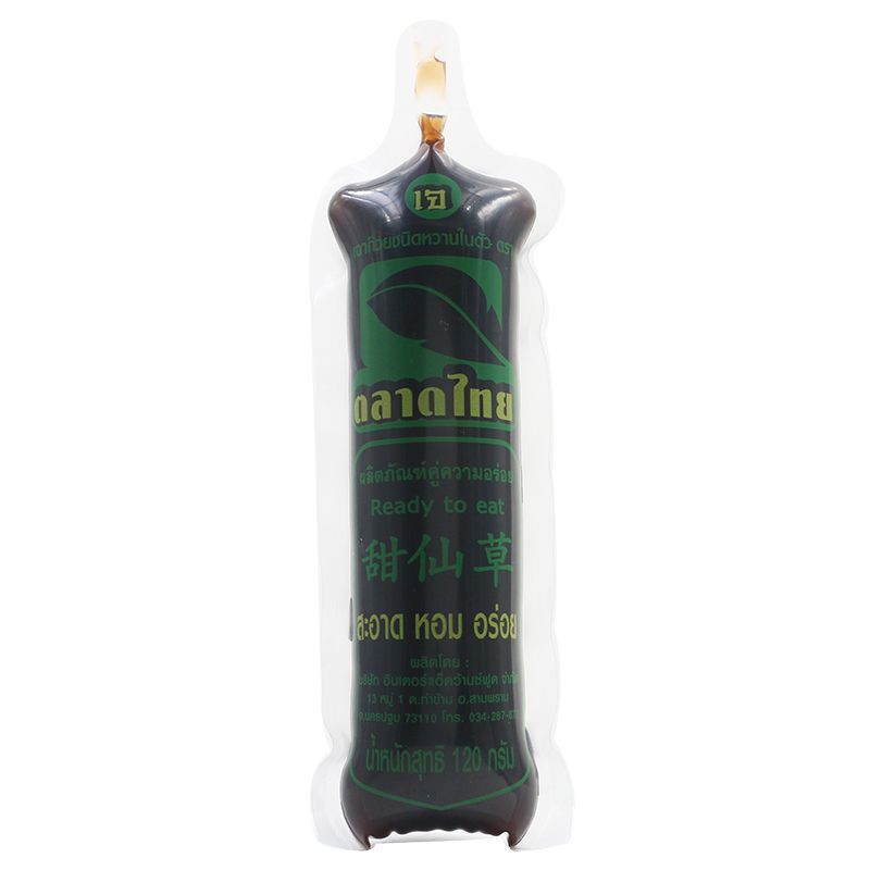 ตลาดไทยเฉาก๊วยหลอดพร้อมทาน 120กรัม Talad Thai Sweet Grass Jelly Tube 120g.