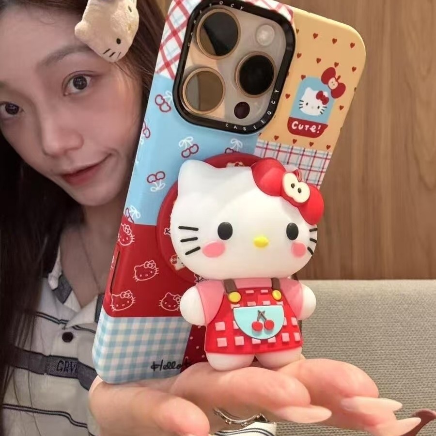 หรูหราและน่ารักตารางการ์ตูน Splicing Cat เคสโทรศัพท์แม่เหล็กเหมาะสําหรับ IPhone 17 Promax 16 15 14 13 12pro Huawei Mate70 Pro 60pro Anti Drop และ Anti Shock Hard ฝาหลัง