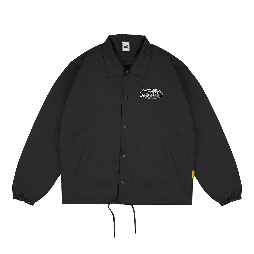 เสื้อแจ็คเก็ตผู้ชาย House of Smith - Attitude Wind Breaker Black - เสื้อแจ็คเก็ต Coach