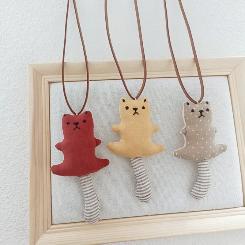 สร้อยคอน่ารักแบบการ์ตูน ทำมือจากผ้าฝ้ายและลินิน สไตล์โบฮีMIAN เหมาะสำหรับเด็ก