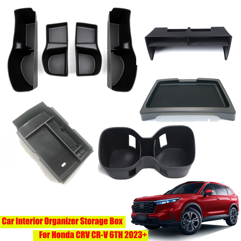 สําหรับ Honda CR-V CRV 6th 2023 2024 ภายในรถ Organizer กล่องเก็บถาด Tidying รถอุปกรณ์เสริม ราคาถูก Shopee Lazada