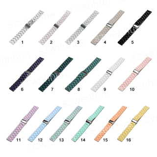 หัวเข็มขัดสแตนเลสสีลูกกวาดสายเรซินสําหรับ Huami Amazfit Bip 6 5 3 Pro GTR Mini 4 3 2 42 มม.47 มม.GTR2 GTR 2E GTR4 GTR3 Pro