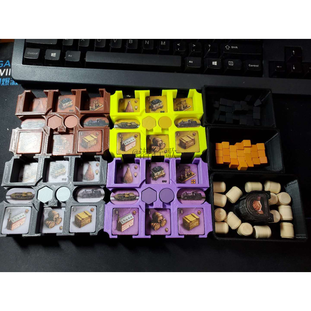 Industrial Revolution Brass Birmingham Brass Birmingham Board Game Lining Storage การพิมพ์ 3D [เพลงฉ