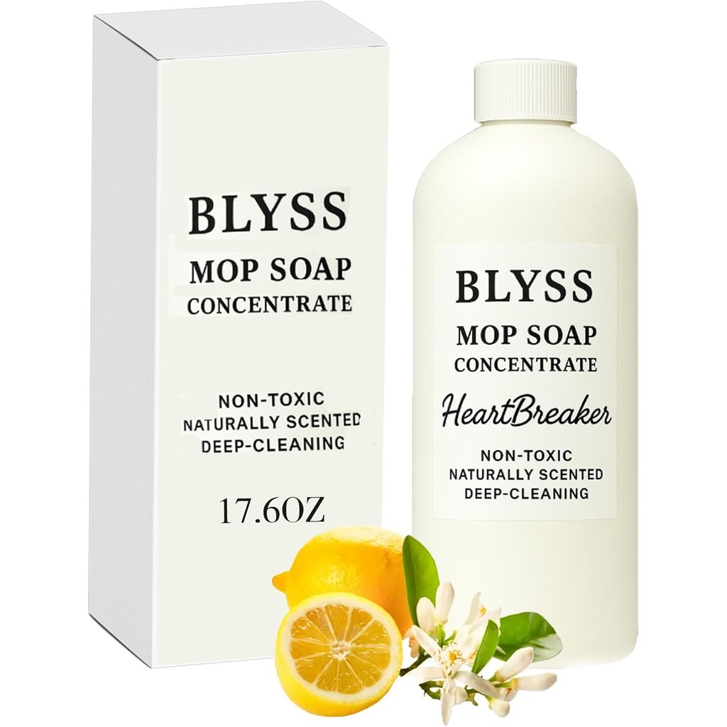 BLYSS Aroma Mop Soap สบู่ม็อบหอมธรรมชาติสูงสําหรับทําความสะอาดพื้น 17.6FL OZ Multisurface Deep Clean