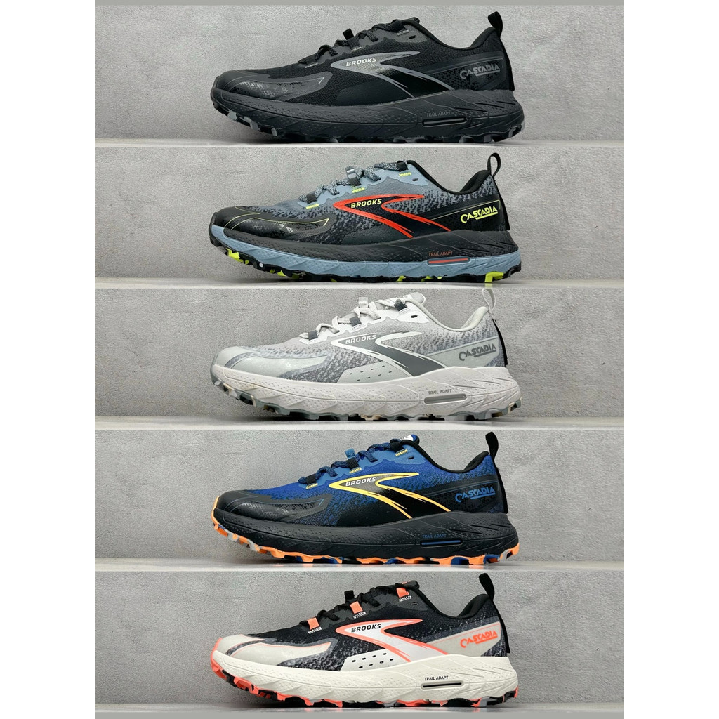 Cascadia 18 รองเท้าวิ่งสําหรับผู้ชายและผู้หญิงรองเท้าผ้าใบคู่ Unisex ลื่นและน้ําหนักเบา Low-top EWN6