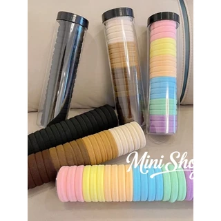 Mini shop🌸พร้อมส่ง🌸ยางมัดผมผ้ากำมะหยี่ ฟีลเกาหลี 20ชิ้นต่อ1กล่อง 9บาท ถูกมาก(Tm-1)