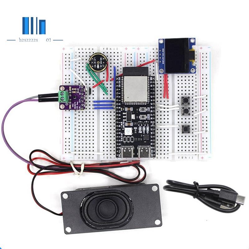 AI Voice Chat หุ่นยนต์ ESP32-S3 บอร์ดพัฒนา Breadboard 0.96 นิ้ว LCD ชุดสําเร็จรูปสําหรับเพื่อการศึกษ