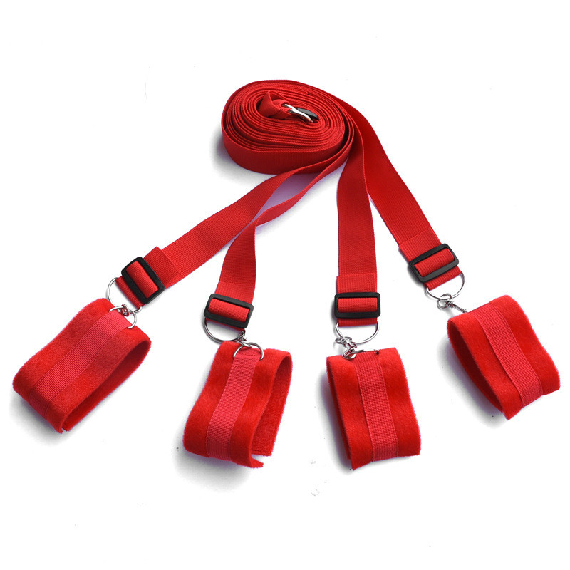 SM Bondage Plush Bed Strap ของเล่นคู่ทางเลือก 1015x