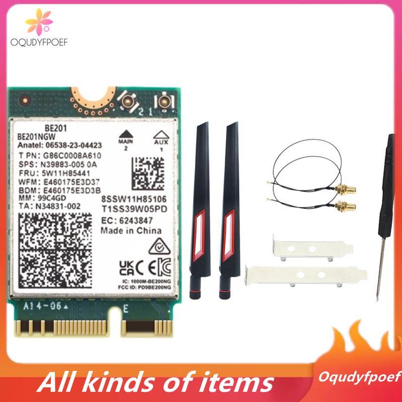 BE201 WIFI7 การ์ด 8774Mbps Tri-Band BT5.4 WiFI7 การ์ดไร้สาย M.2 Cnvio3 AX211 สําหรับ Win10/11 64-Bit