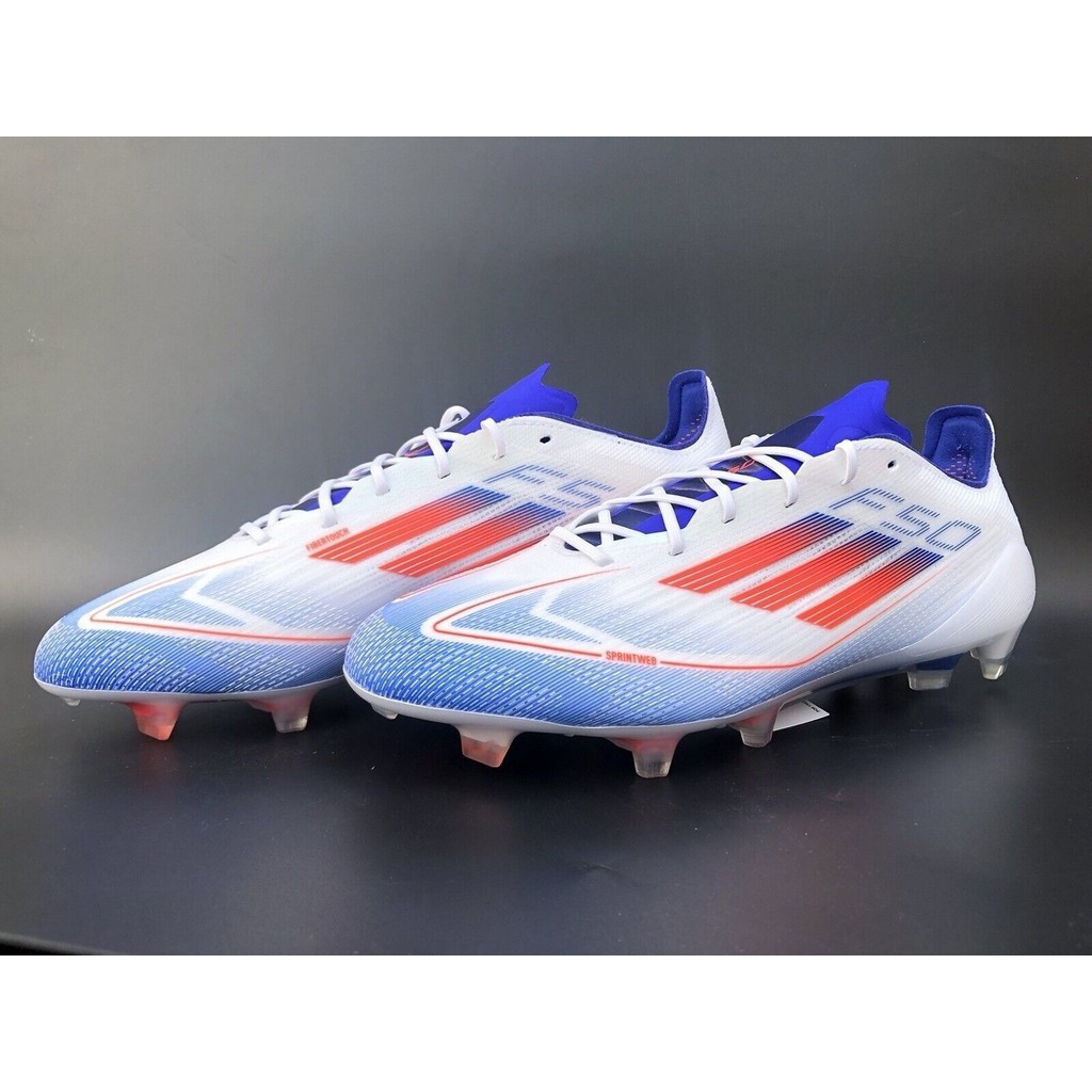 รองเท้าฟุตบอล F50 Elite FG สีขาว Blue Cam if8818 สำหรับผู้ชาย ไซส์ 39-45