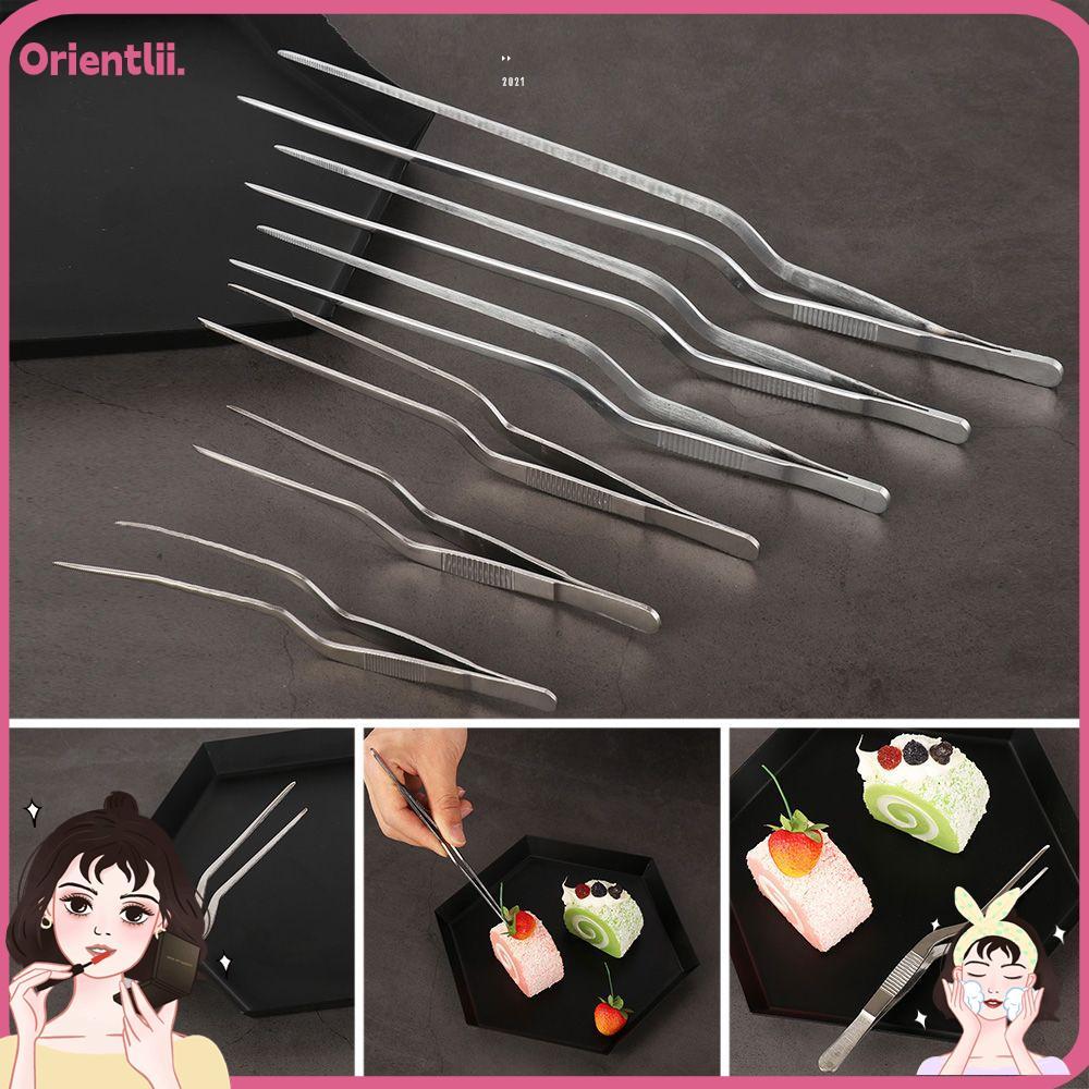 ORIENTTK อาหาร Tweezer เครื่องมือครัวให้บริการการนําเสนอคลิปบาร์บีคิว