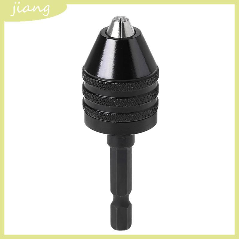 JN 1 4 Keyless เจาะบิต Chuck Adapter Converter เปลี่ยนอย่างรวดเร็ว 0 -8 มม. Hex Shank