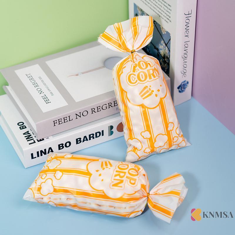 KNMSA] 50/100 ชิ้นสีเหลือง Tailor Bar Popcorn กระเป๋า Snow Crisp Nougat บิสกิตขนมปังต้นฉบับกระเป๋า C