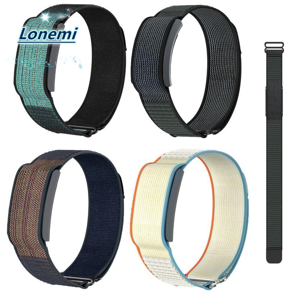 LONEMI Sport Band, 22 มม.ปรับ Fitness Tracker สายรัด, ไนลอน Breathable Loop Design สายรัดข้อมือสําหรับ Amazfit Helio สาย