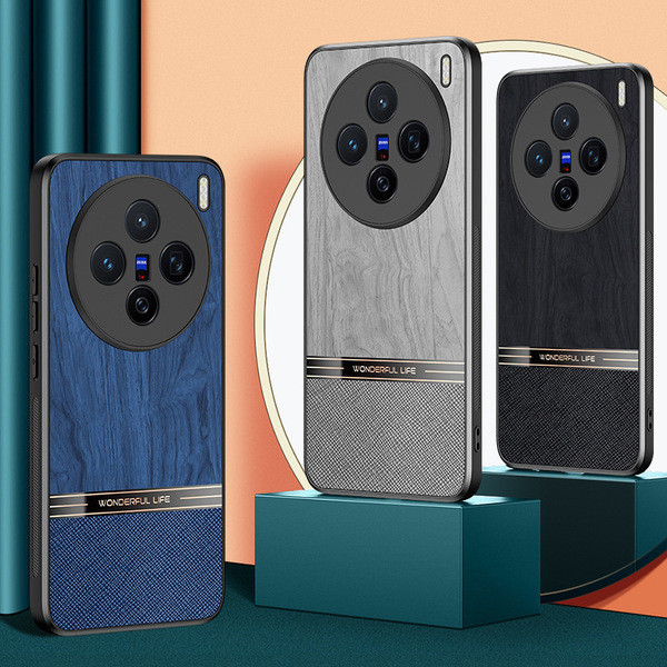 เคส vivo y200 5g เคส vivo y200 เหมาะสําหรับ vivo Y500 เคสโทรศัพท์ X200S เลียนแบบลายไม้หนัง S30 รวมทุ