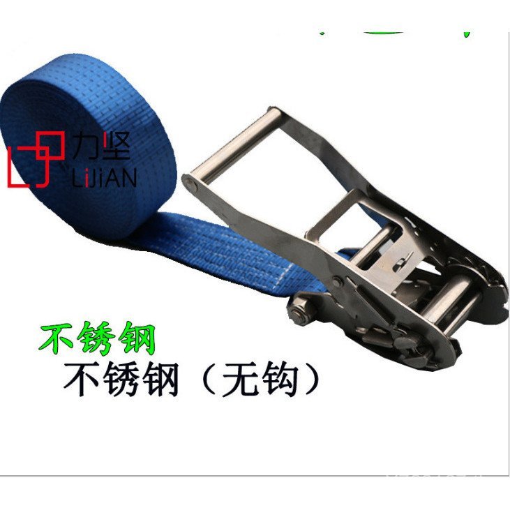 สแตนเลส 50 มม.เชือกกระชับ Binding Strap Fastening Tensioner บรรจุ 304 Cargo Tensioning สายคล้องไม่มี