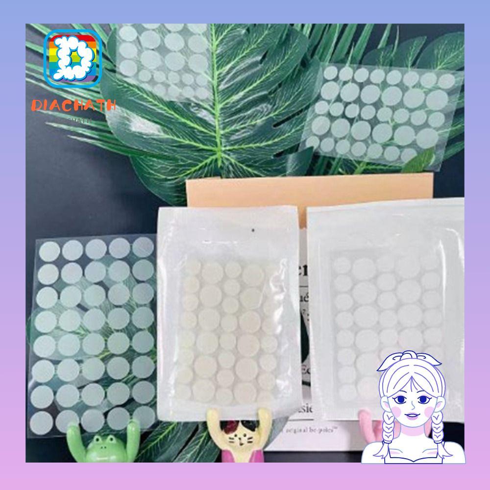 DIACHATH 18/24/36 ชิ้น/แผ่น PE Pimple Patch, Acne Treatment Round Square Shaped Skin Care Pimple Cov