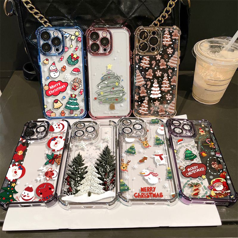 น่ารักคริสต์มาส Santa Claus Tree สําหรับ RENO 10 Pro 7Z 7 8 Pro 5G 8Z 8T 4 5 6 Lite 4F 5F A74 4G A93