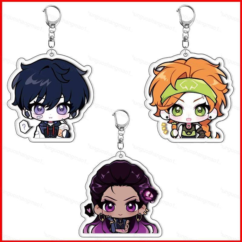 CH1 VALORANT อะคริลิคพวงกุญแจ Cypher Clove จี้ Skye กระเป๋าอุปกรณ์เสริมเกมอะนิเมะอุปกรณ์ต่อพ่วง HC1