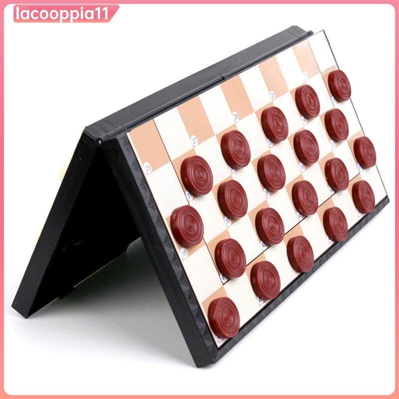 [lacooppia11] Drughts " Checkers Board Pieces - Magnetic Drughts And Checkers - เกมคุณภาพสําหรับเด็ก