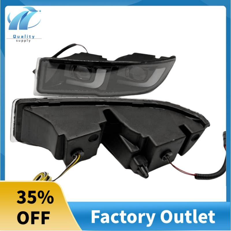 ไฟตัดหมอกไฟวิ่งกลางวันไฟเลี้ยวสําหรับ Prado 120 GRJ120 TRJ120 FJ120 LC120 LED DRL รถสําหรับ Prado