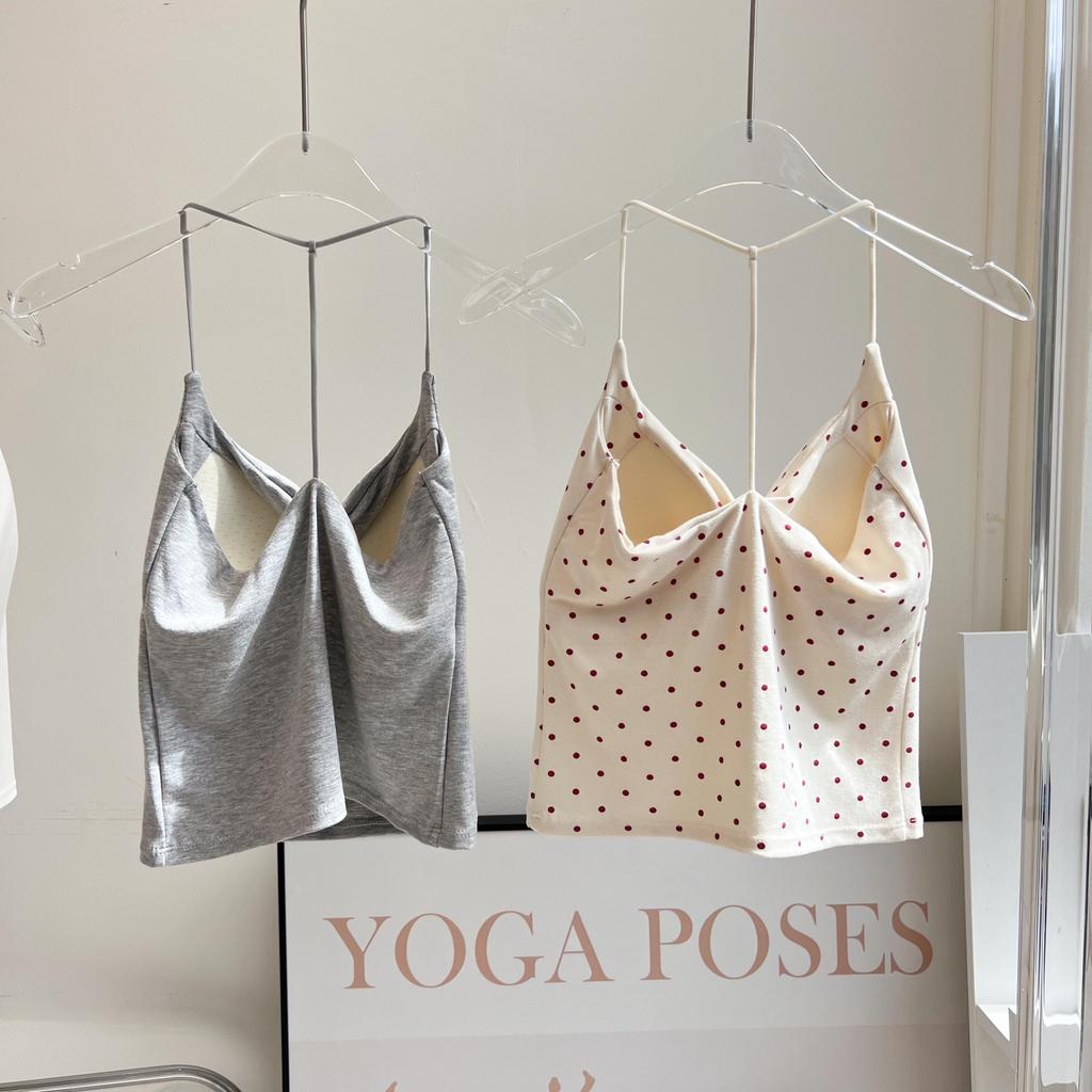 77UNI Tank 20576T เสื้อสายเดี่ยวมีสายหล้งเส้นเส็กตัว Y เสื้อสายเดี่ยวมีบราฟองน้ำ เสื้อกล้ามผู้หญิง ดีไซน์สุดชิค - รูปที่ 6