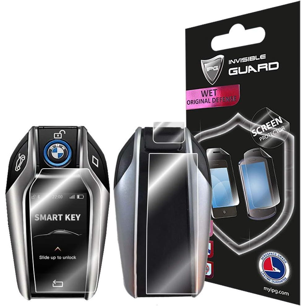 IPG Made สําหรับ BMW 3-4-5 Series สมาร์ทคีย์จอแสดงผล HydroGel ป้องกันหน้าจอที่มองไม่เห็นหน้าจอสัมผัส