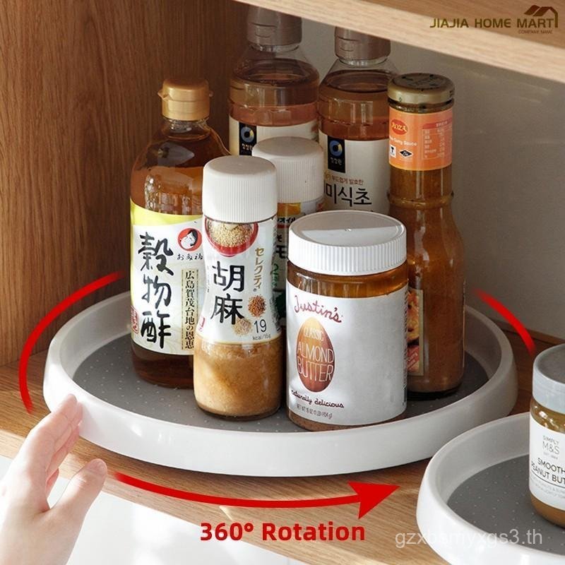 SG IN STOCK 360 Rotating Tray Condiment Organizer Sauce Rack Spice Tray Organizer Seasoning Rack She
